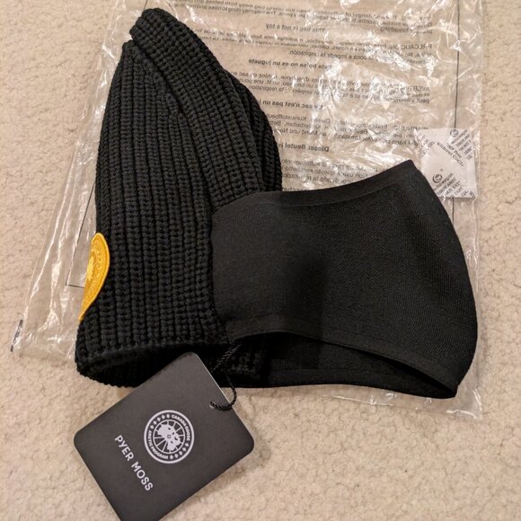 Canada Goose x Pyer Moss Merino Wool Balaclava / Toque, BLACK - Picture 9 of 13